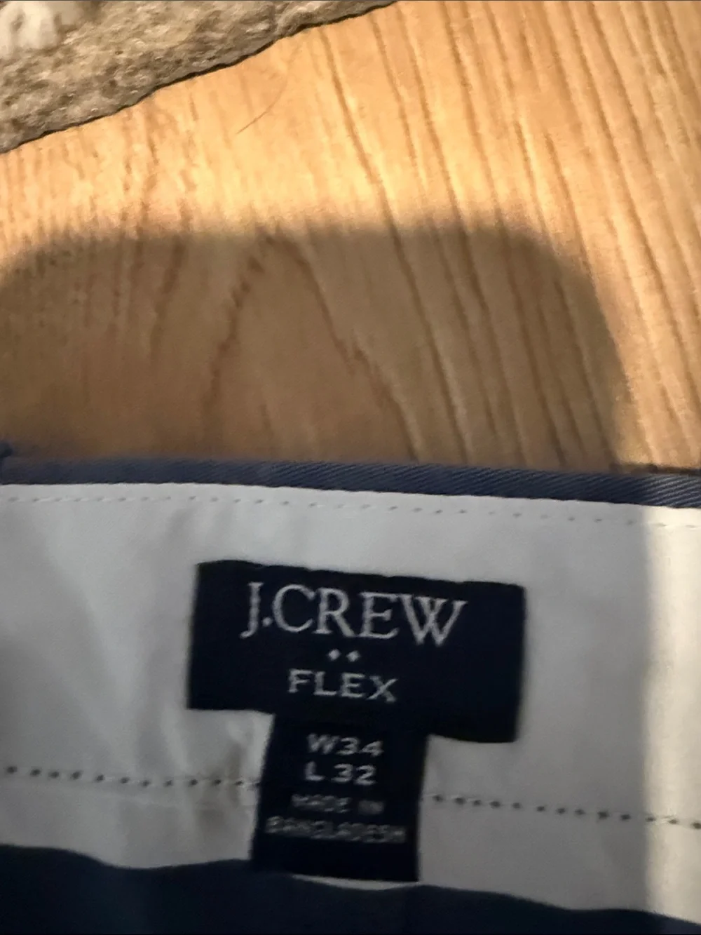 J. Crew Men’s Slate Blue Flat-Front Chino Pants
